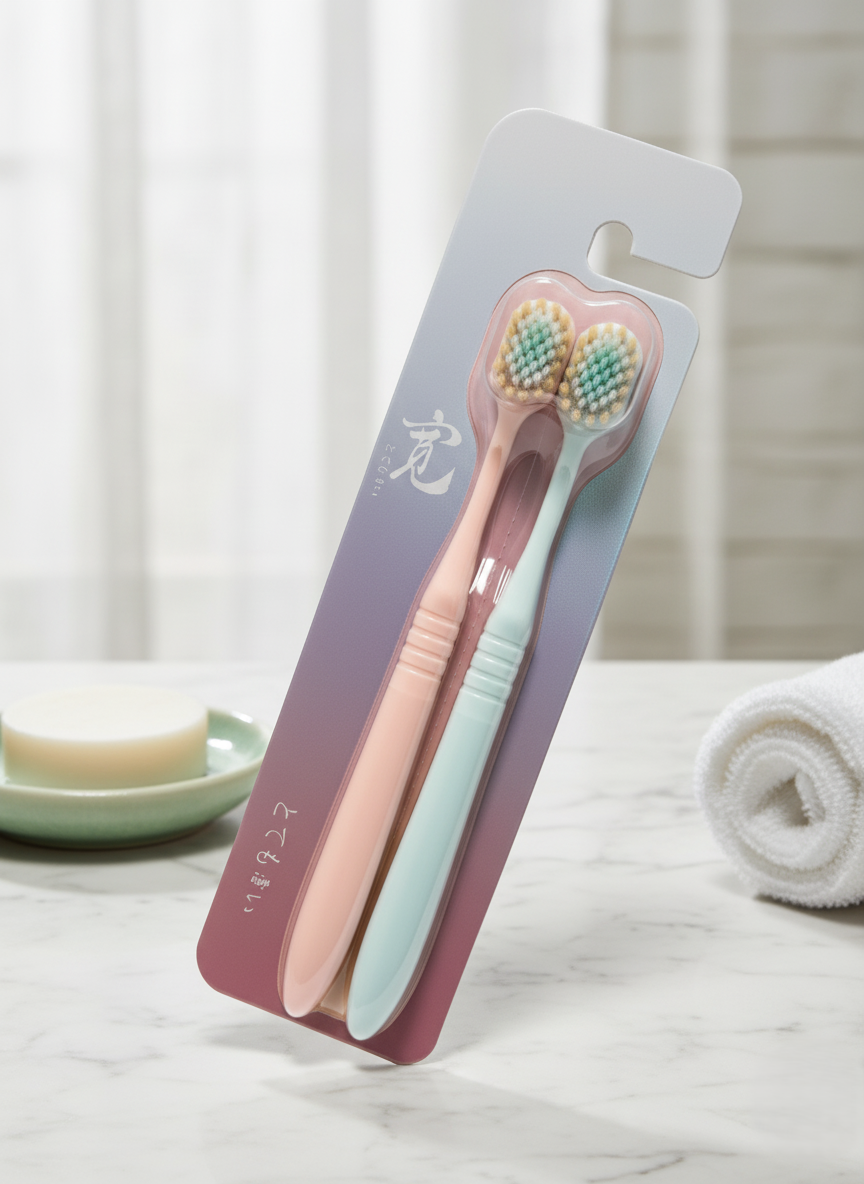 Couples Care Soft-Bristle Toothbrush Set (2-pack) TBR-01