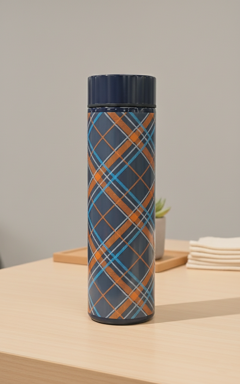 Smart Temperature Display Vacuum Mug - Navy